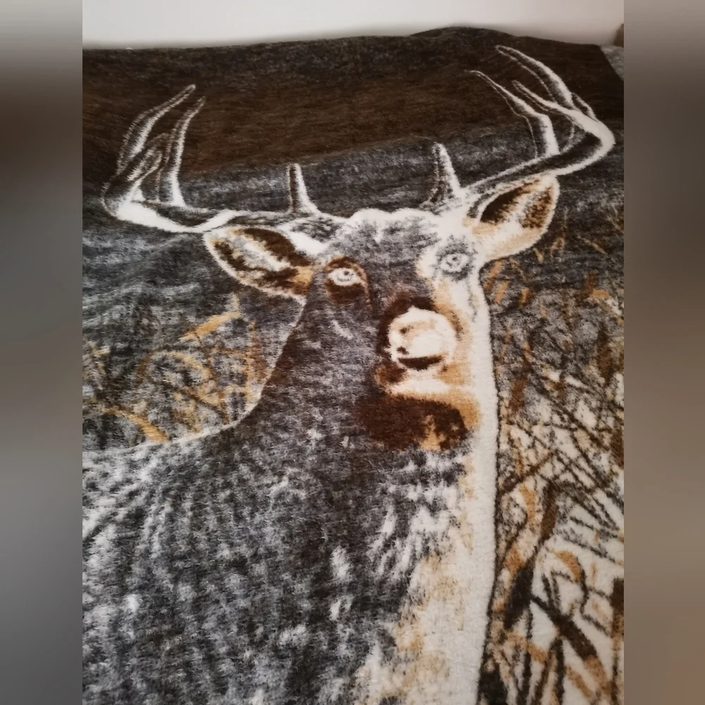 VTG Biederlack Of America REVERSIBLE Blanket Deer